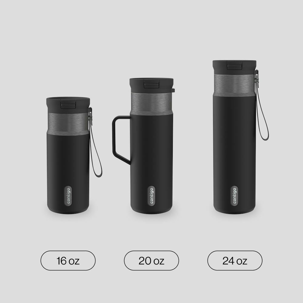24oz SnapSeal™ Bottle - Licorice Gunmetal