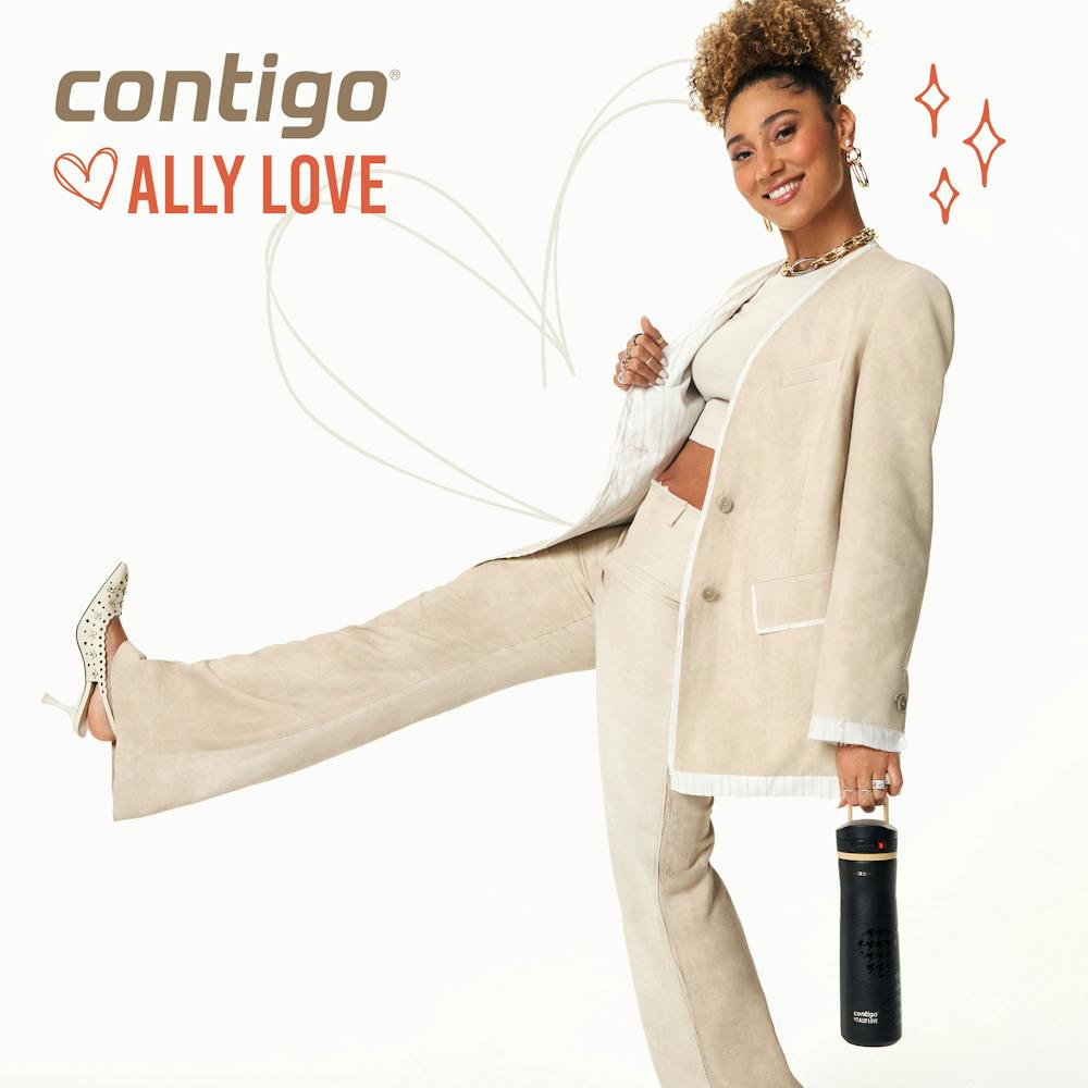 Contigo® x Ally Love Jackson Chill 2.0 Stainless Steel Water Bottle with AUTOPOP® Lid, 24oz - Violet