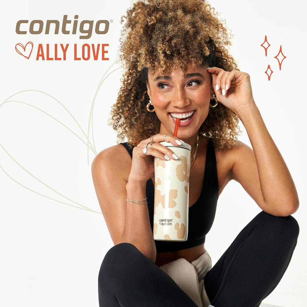 Contigo® x Ally Love Streeterville 2.0 Stainless Steel Tumbler with Straw, 24oz - Violet