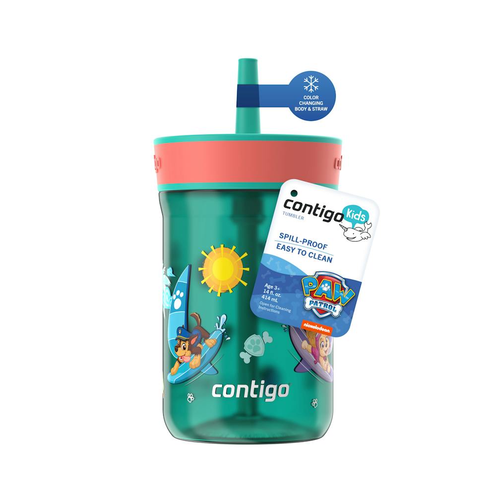 Kids Leighton Spill-Proof Tumbler with Straw, 14oz., 2-Pack - Tourmaline