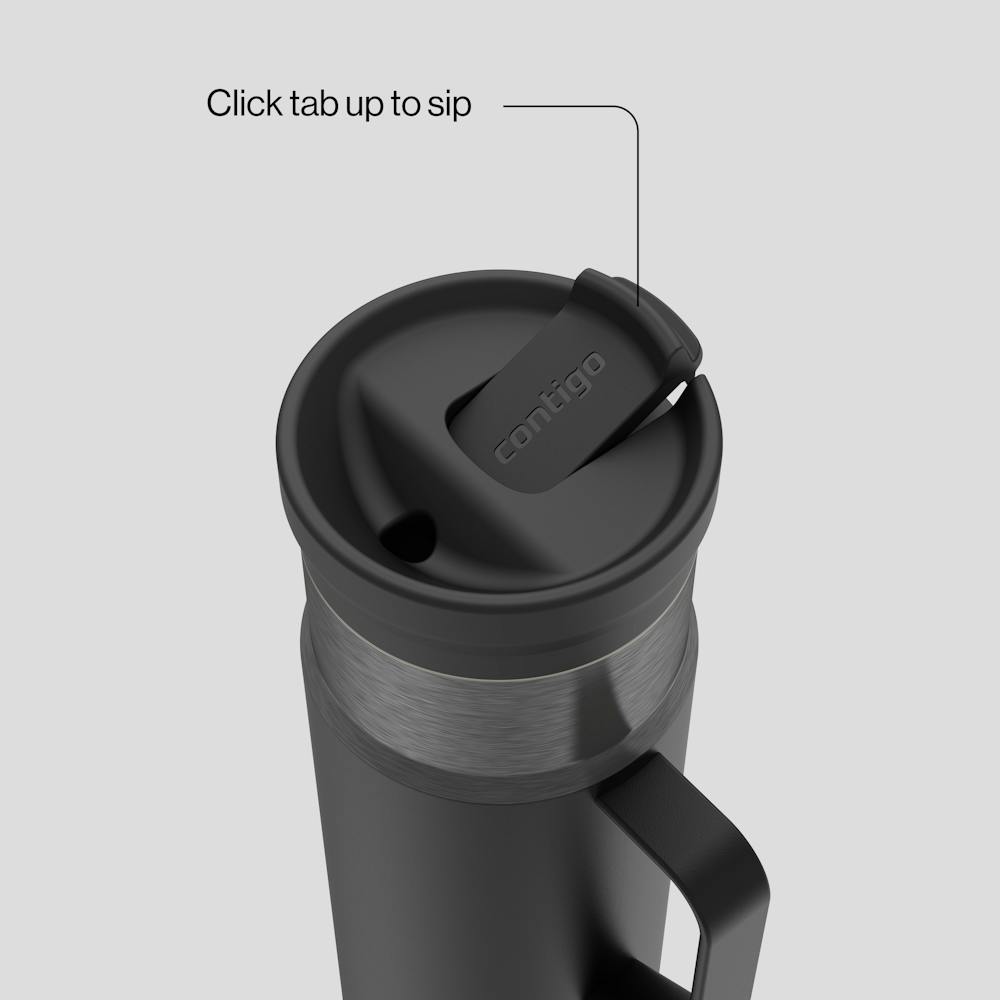 20 oz SnapSeal™ Bottle w/Handle - Licorice Gunmetal